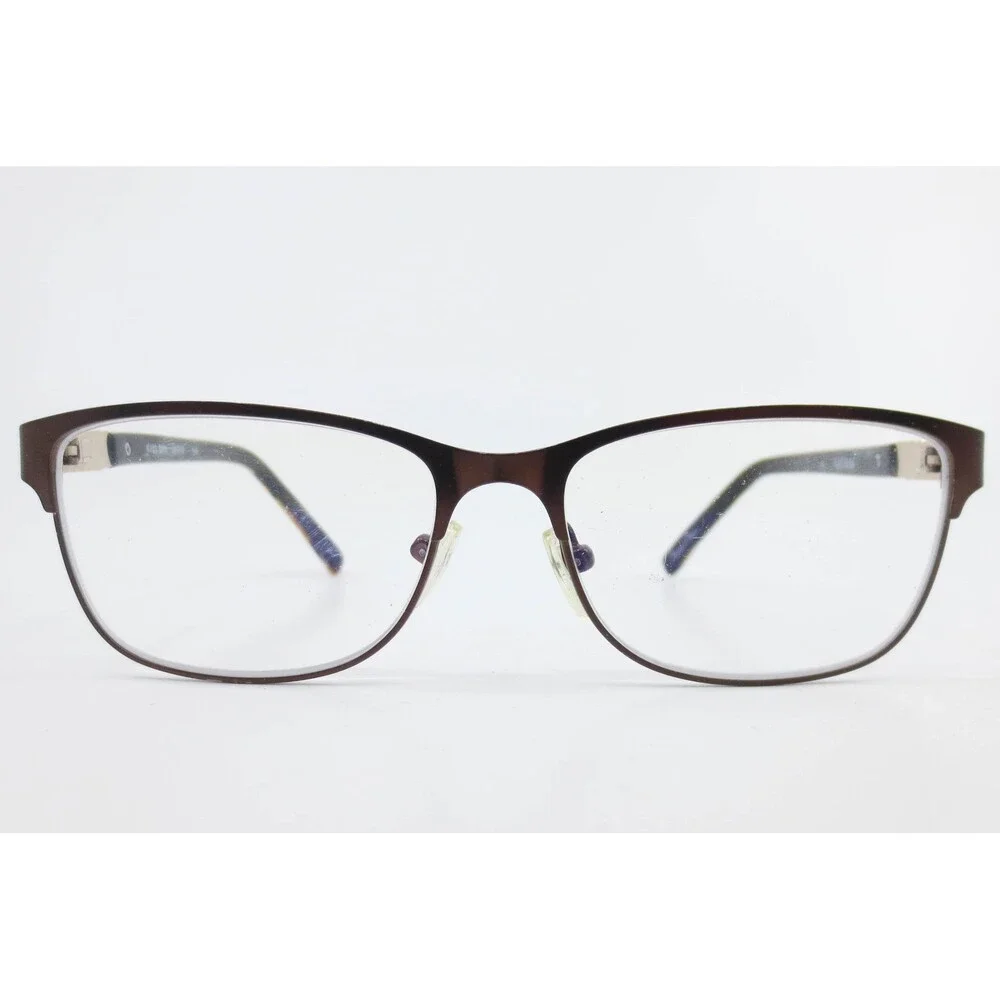 Kay Unger New York K183 BRN Brown Rhinestone Tortoise Eyeglasses 53-15-140